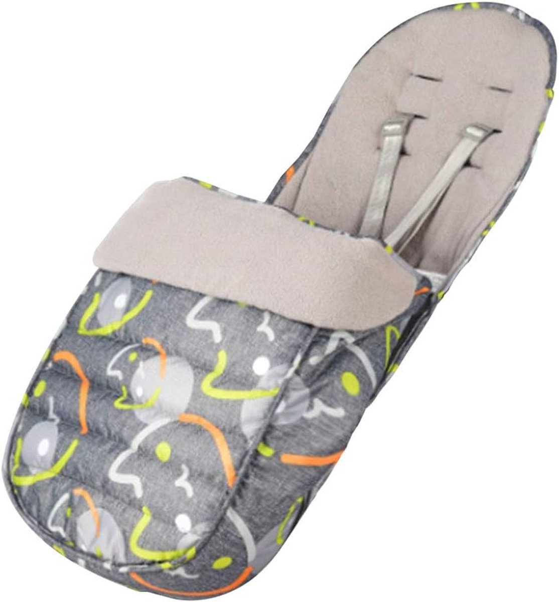Voetenzak voor kinderwagen-Voetenzak voor kinderwagens, waterdicht en winddicht, winter, outdoor, voetenzak, warme dikke fleece gevoerde universele fitting voor kinderwagens, kinderwagens, buggy (zwarte)