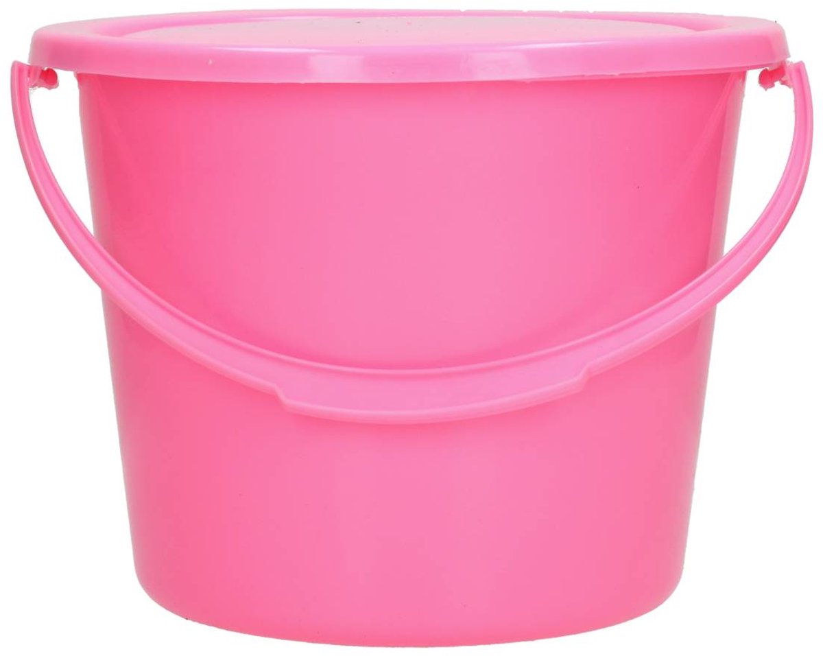 Barato Emmer Barato Met Deksel Roze