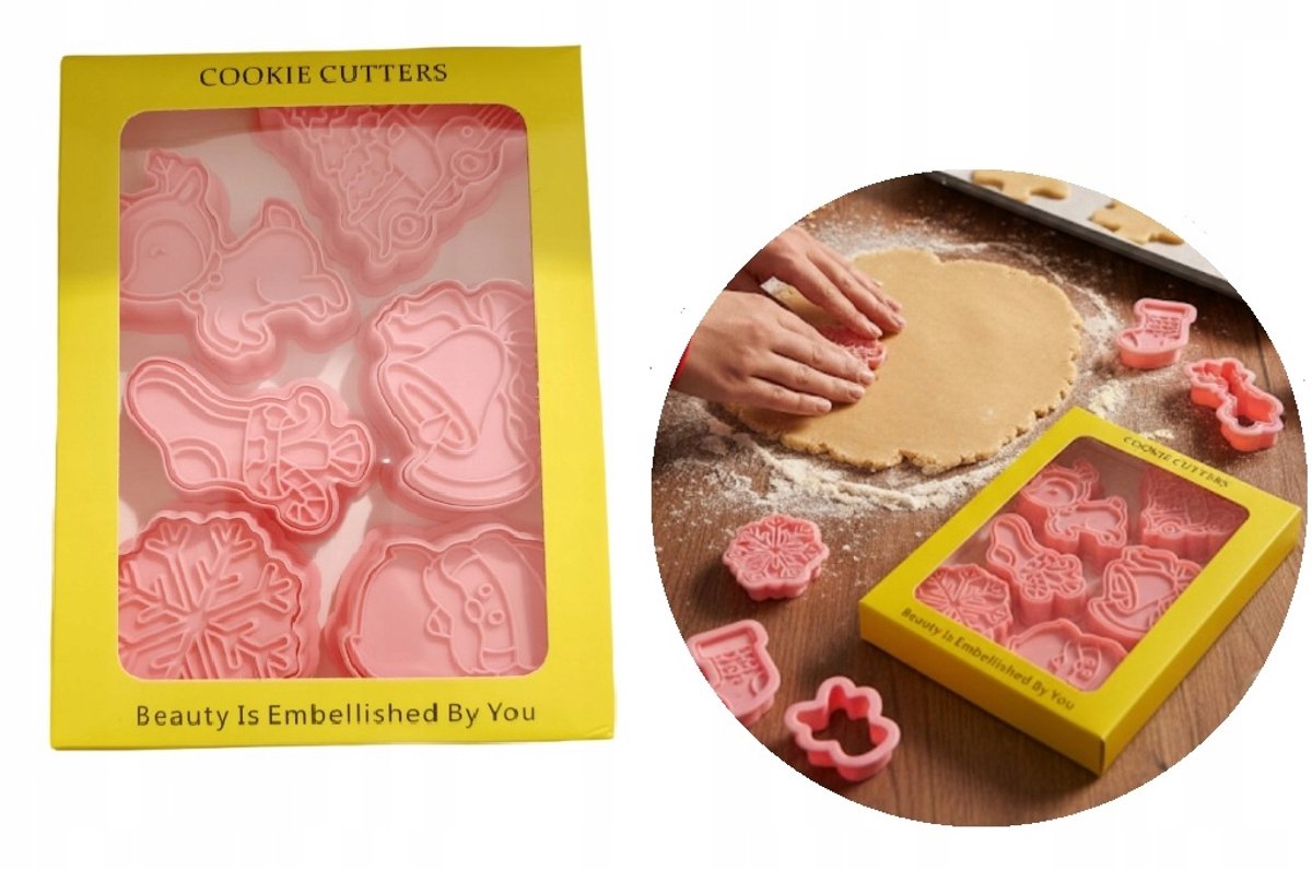 6x Kerstkoekjes Uitsnijders - Feestelijke Vormpjes voor Koekjes