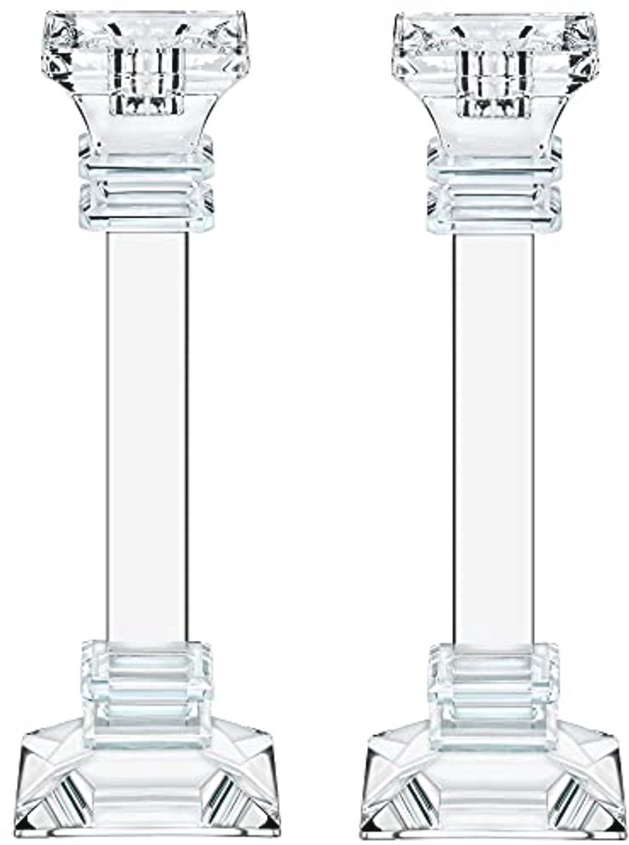 Set van 2 Kristallen Kandelaars - Ultra Elegante Kandelaarhouders voor Moderne Woondecoratie