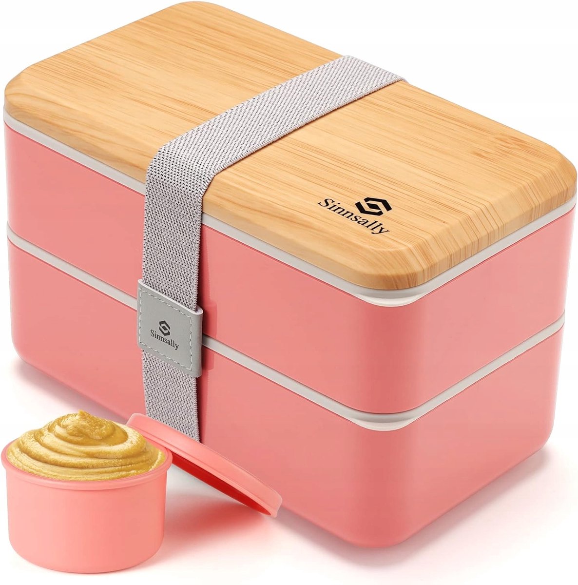 Lunchbox 1400ml met Vakjes, Bestek & Lekvrij Ontwerp