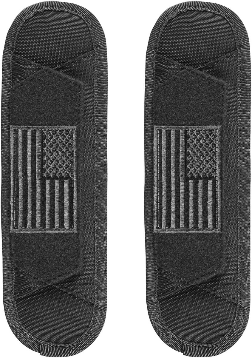 Schouderband Pad voor Duffel Bagage, Zwart