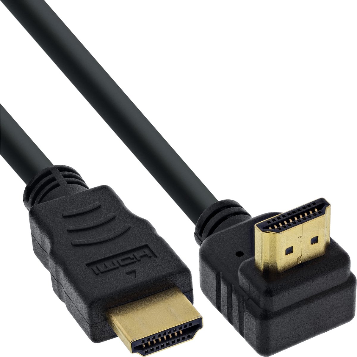 HDMI kabel - 90° haaks naar boven - versie 1.4 (4K 30Hz) - 0,50 meter