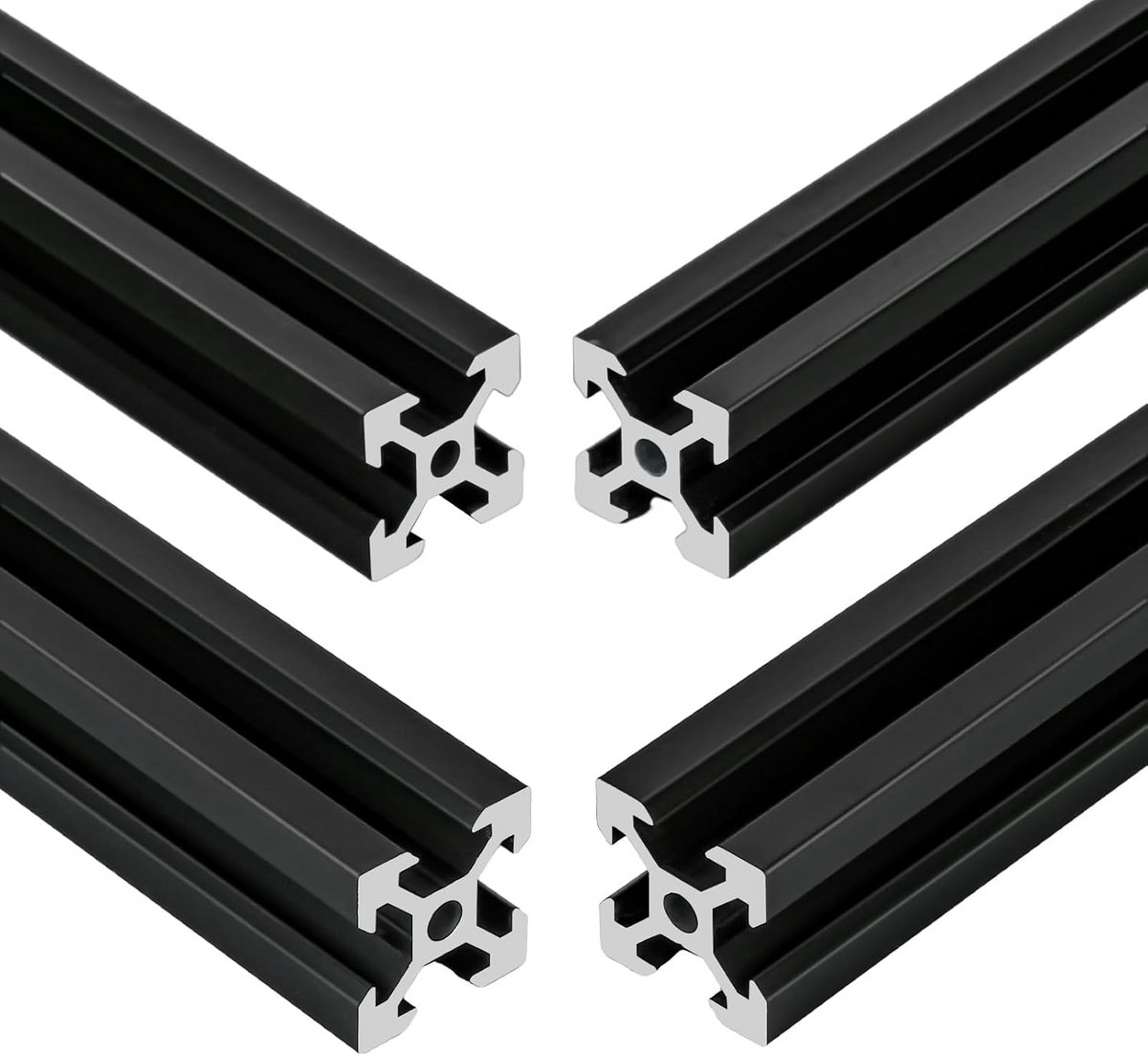 4 Stuks V-Type Systeemprofielen 800 mm - Aluminium Profiel voor 3D-printers en CNC-machines