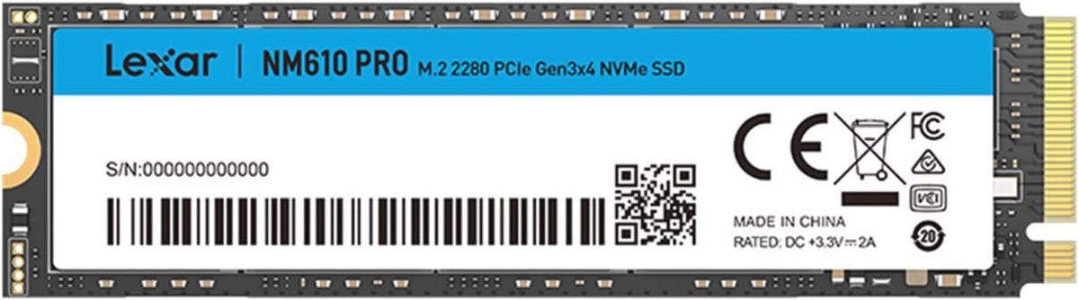 2TB NVMe M.2 2280 SSD tot 3300MB/s – Interne SSD met PCIe Gen3x4 en 3D NAND