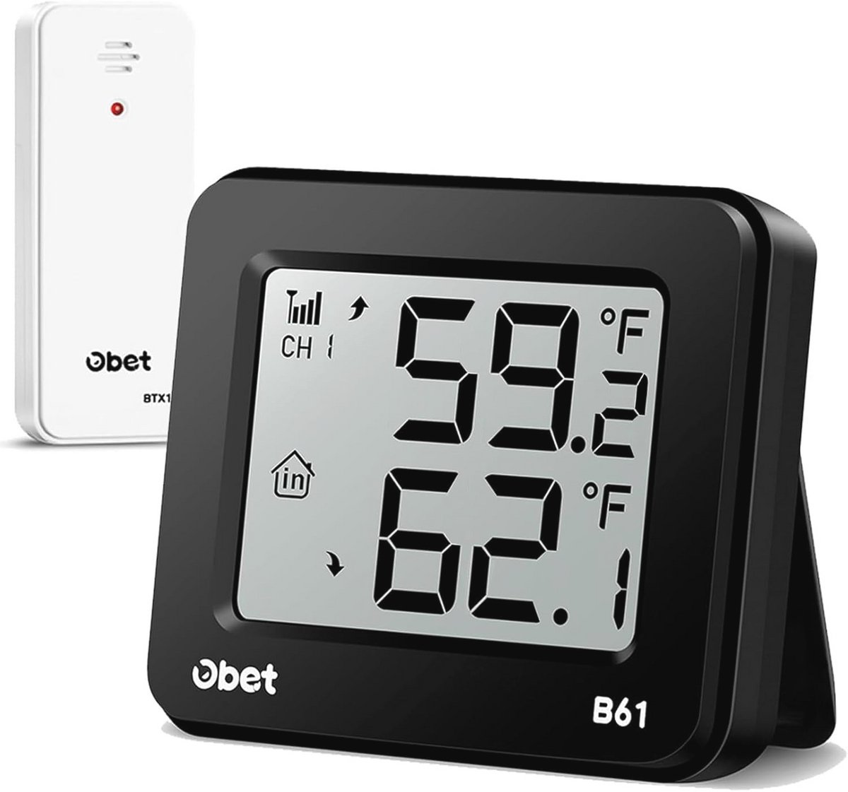 Draadloze Thermometer voor Binnen en Buiten - Externe Temperatuurmonitor voor Thuis