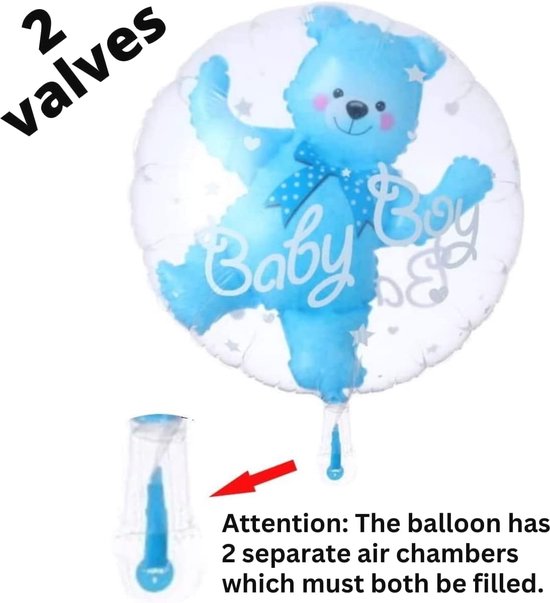 Blauwe Ballonnen, 60 Stuks, Voor Jongens, Doop, Confettiballonnen