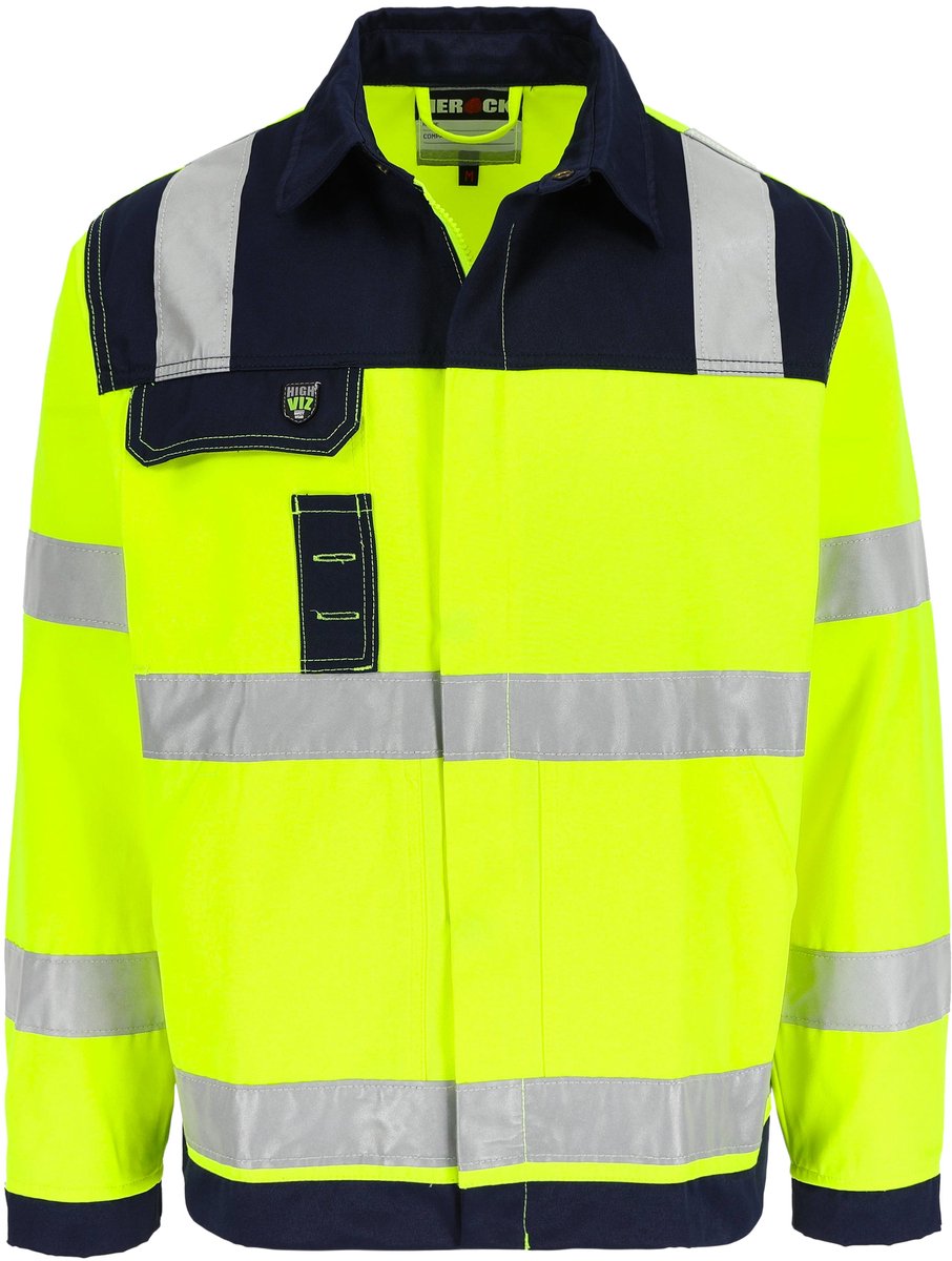 Herock Hydros High Vis Regenjas Marineblauw