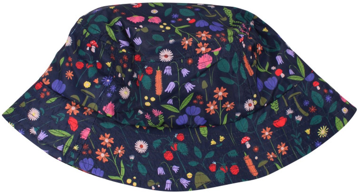 Navy Botanical regenhoed / Bucket Hat van Danefae