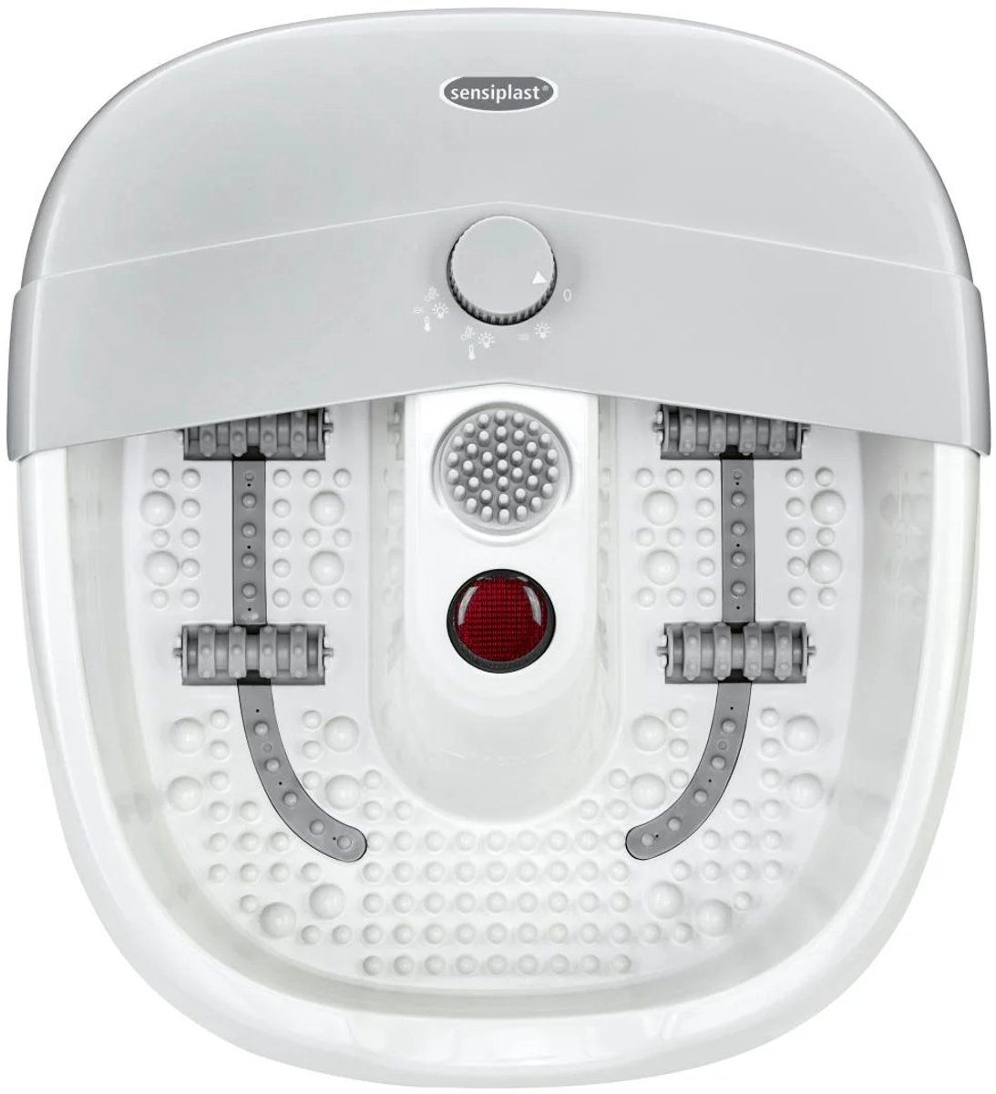 sensiplast Voetenbad 80W - Massagevorm: Reflexzonemassage Functie: Vibraties- en bubbelmassage - 3 verwisselbare pedicure-opzetstukken