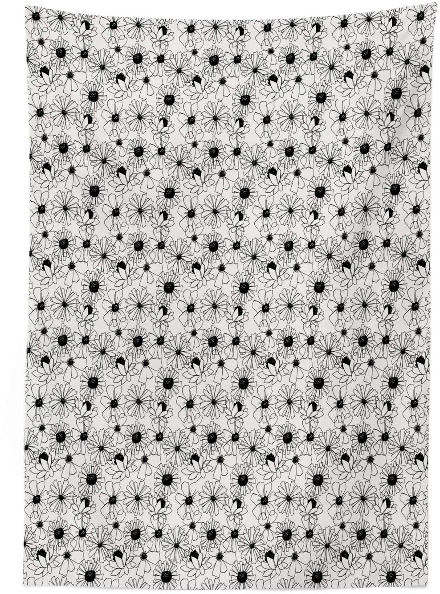 Abakuhaus – Tafelkleed 140 x 200 cm – satijn, vlekafstotend, ivoor/koksgrijs