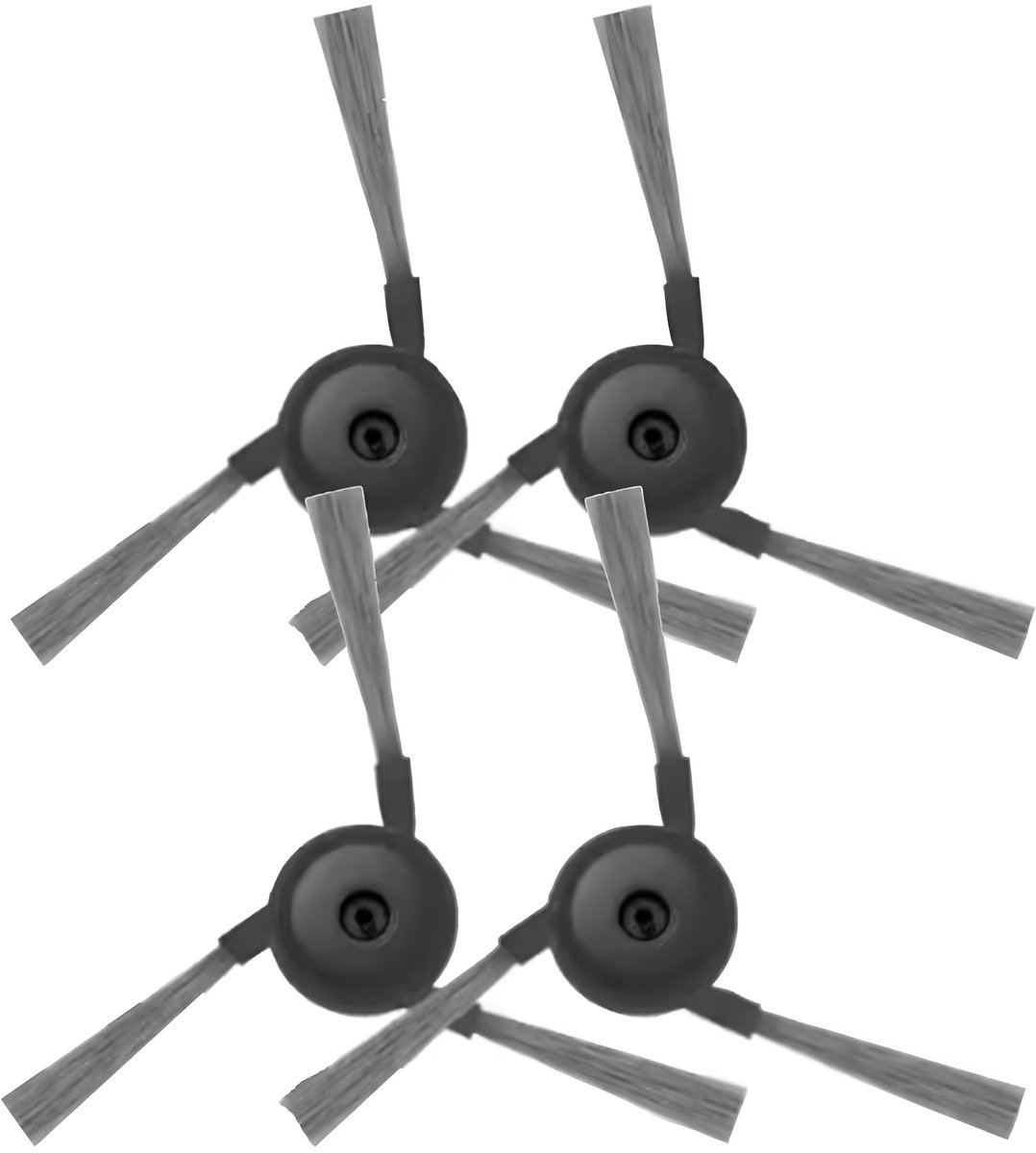 4x Zijborstel set geschikt voor Dreame D20 Pro Plus / X50 / X40 Ultra / X40 Master / L50 Pro Ultra / L50 Ultra / L40 / X50 Ultra (Complete) - sidebrush