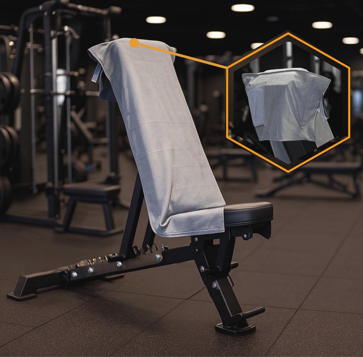 Fitnesshanddoek voor sport en training - compact, antislip en sneldrogend