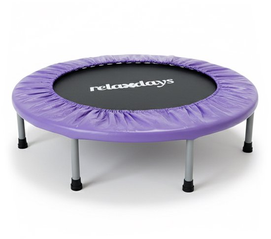 Fitness trampoline - Ø 95 cm - opvouwbaar - paars