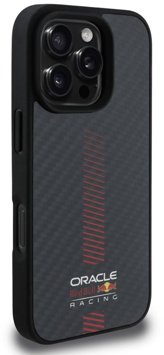 Red Bull Racing iPhone 16 Pro Max Backcover hoesje Magsafe - Carbon Fiber - Powerbar - Zwart van Red Bull Racing — afbeelding 3