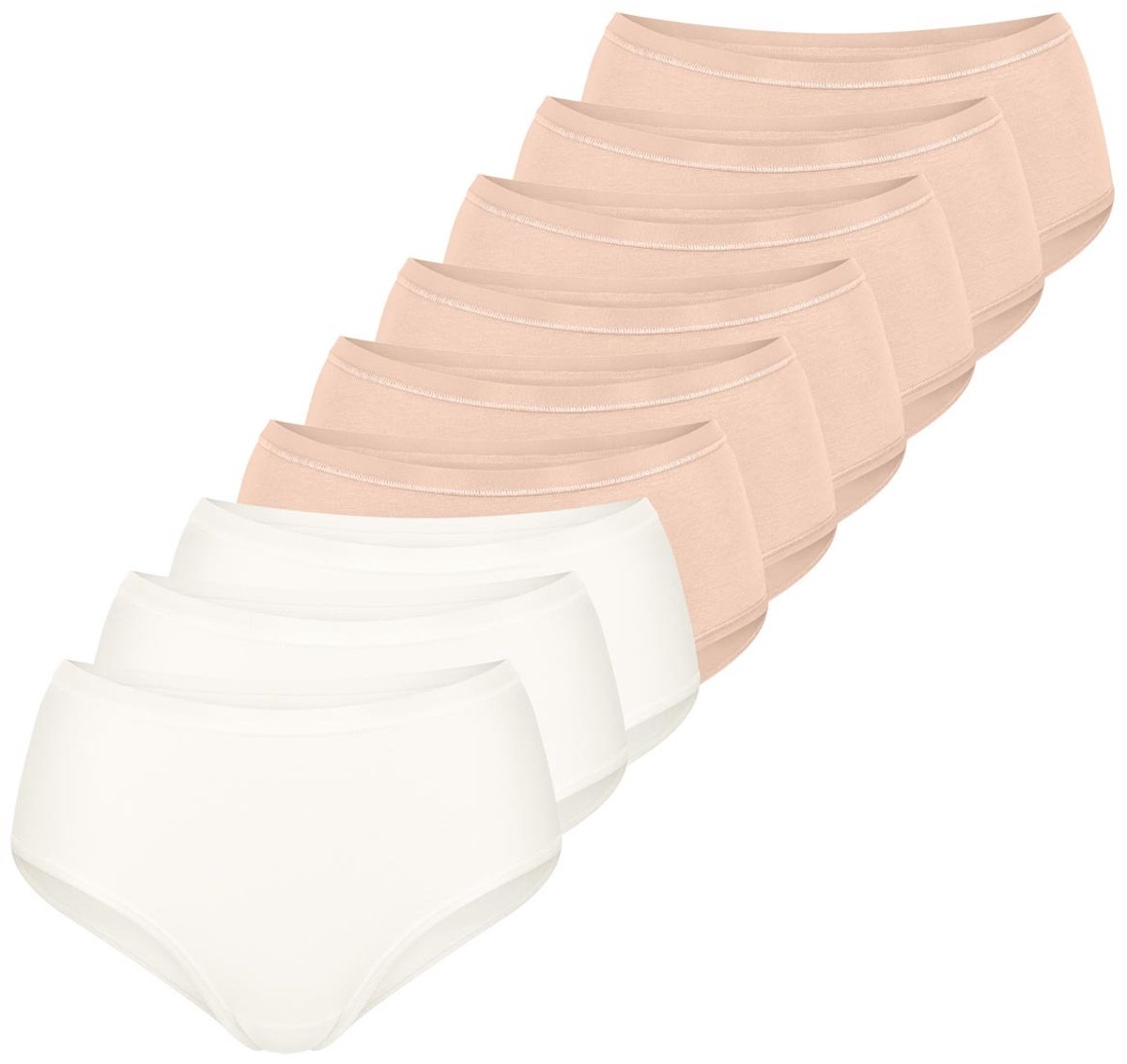 sloggi Dames midi slip 9 pack GO Daily Cotton