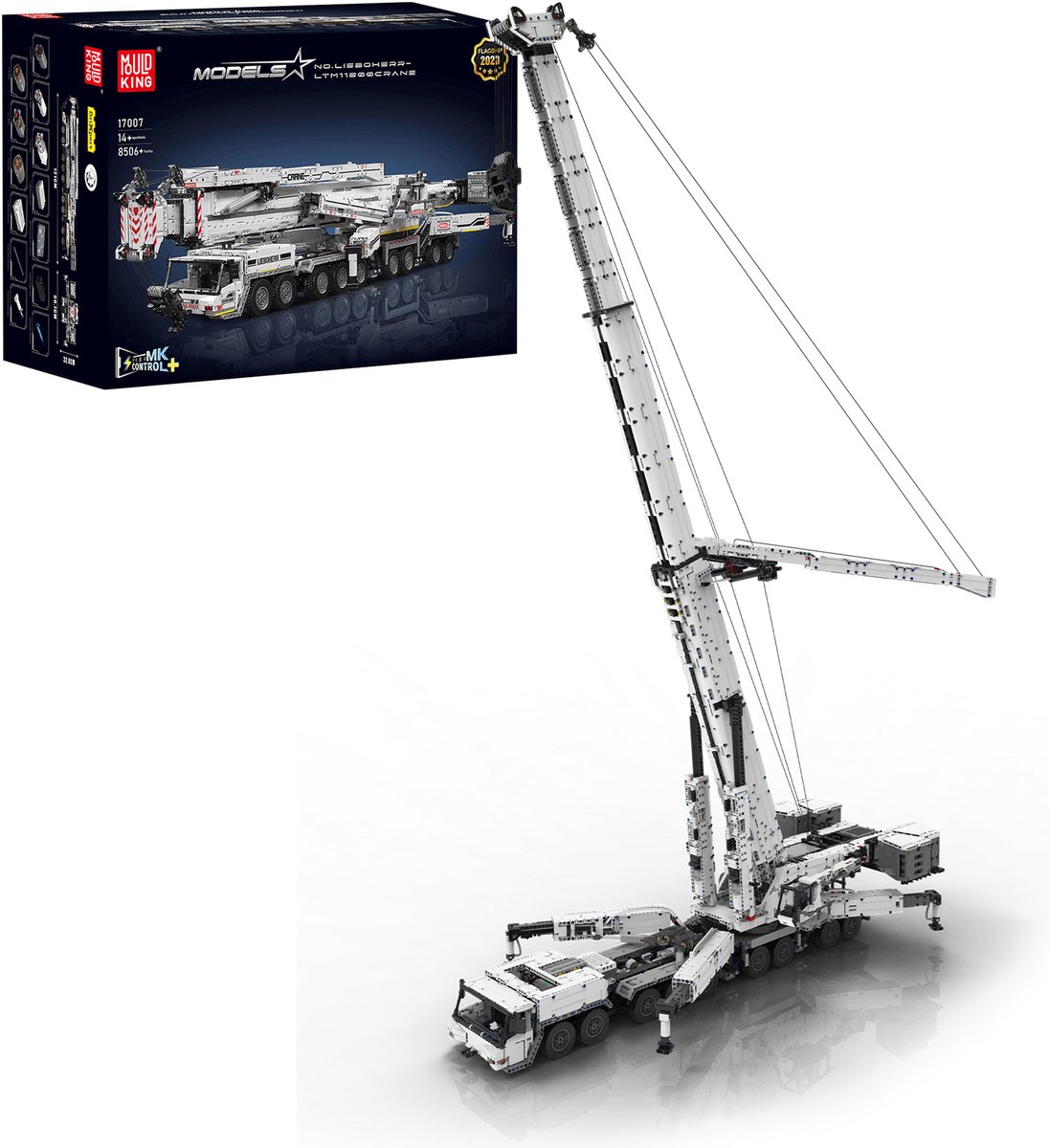 Mould King 17007 | Liebherr Kraan | Nieuwste Model | 8506 onderdelen | 121×50×160cm | Mould King Flagship | Compatibel met LEGO