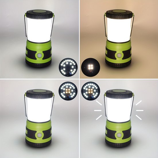 Noodlamp - Noodlamp bij Stroomuitval - Inclusief Set Batterijen - Noodlamp voor Oorlog - Noodlamp voor Thuis - Kampeerlamp - Tentlamp van Merkloos — afbeelding 3