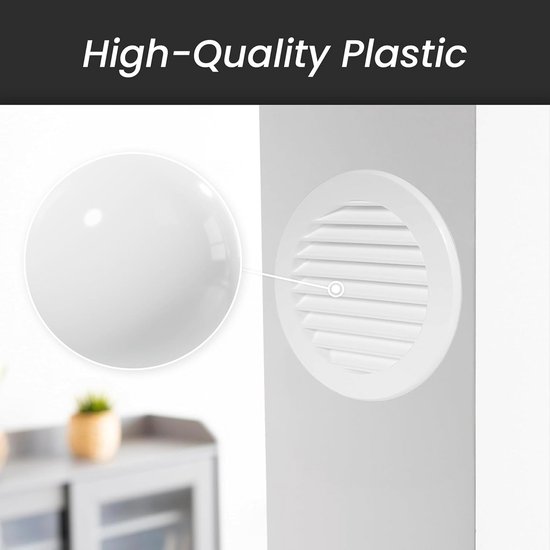 150 mm Ventilatierooster Wit - Ronde Soffit Vent voor HVAC-ventilatie | bol