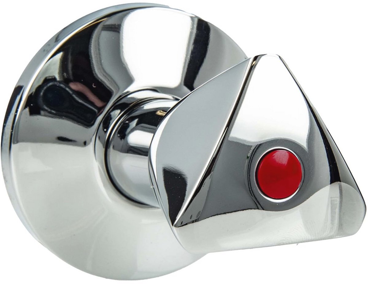 Bovendeel 1/2 inch voor inbouwafsluitventielen koud en warm water met metalen driehoekige kapgreep