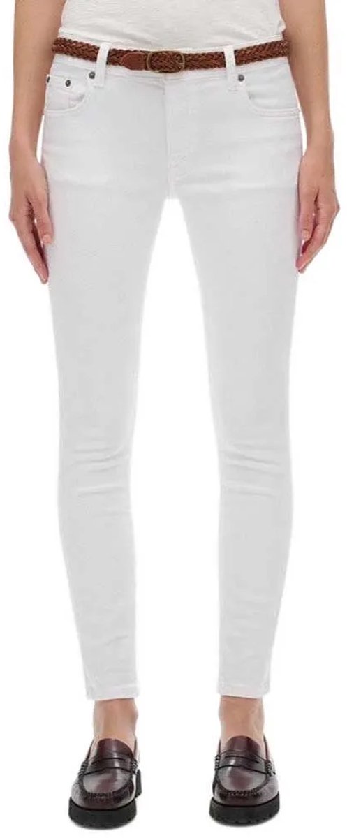 Superdry Skinny jeans met middelhoge taille Dames Jeans Wit