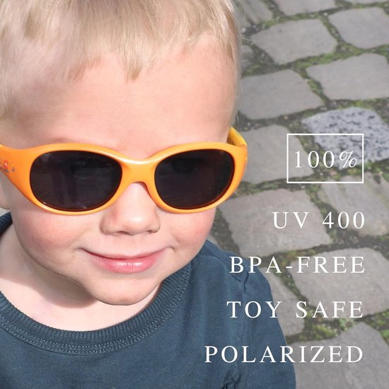 Zonnebril voor baby's - 100% UV 400 Bescherming - Gepolariseerd en Onverwoestbaar - Voor Kinderen 0-2 Jaar — afbeelding 3