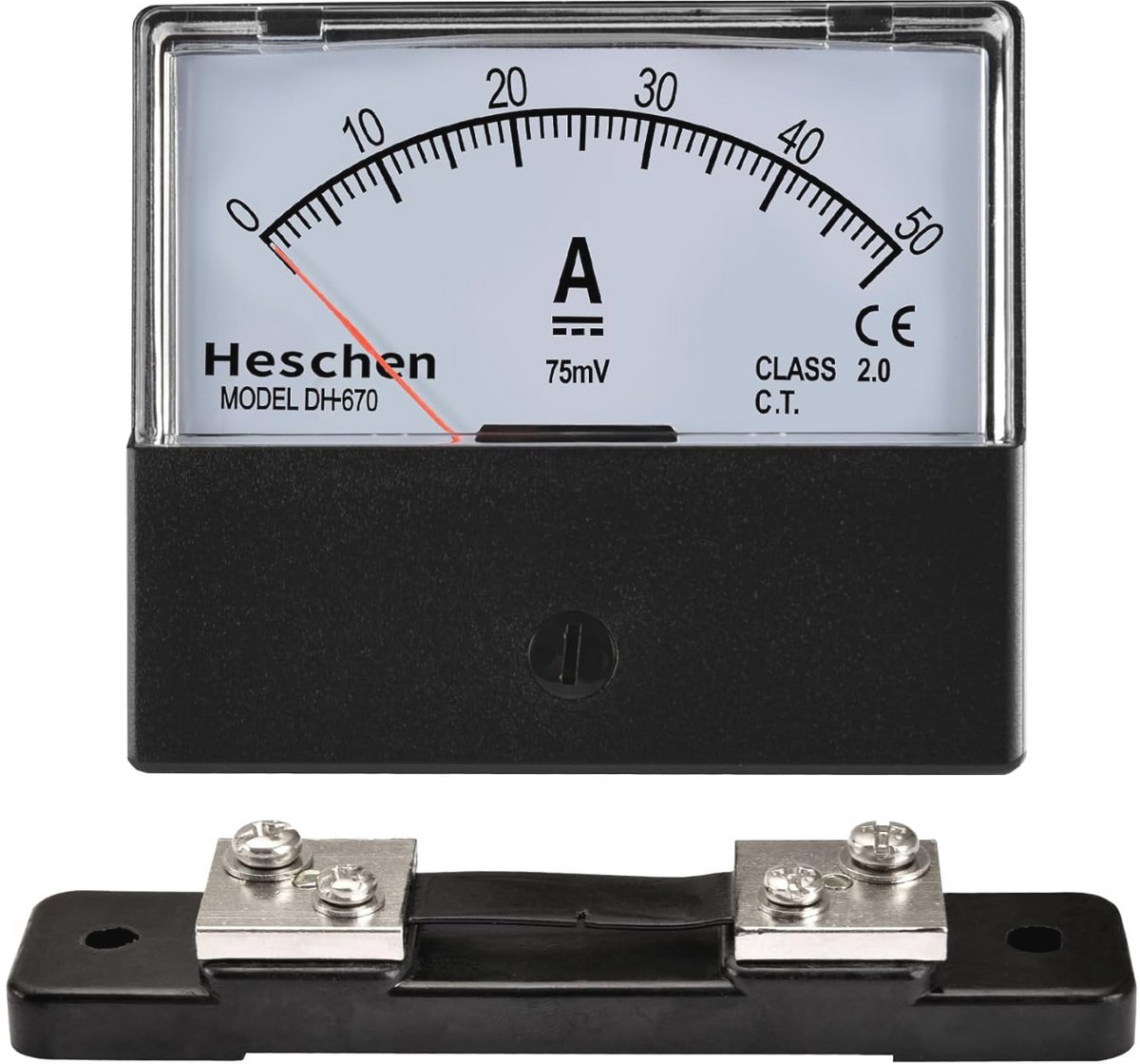 DC 0-50A Elektriciteitsmeter Klasse 2.0 met Shunt