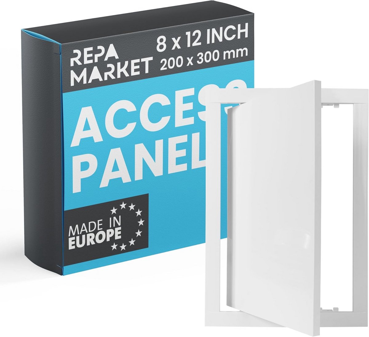 Wit Toegangspaneel voor Deuropening - 8" x 12" Klep Afdekplaat voor Sanitair en Elektriciteit