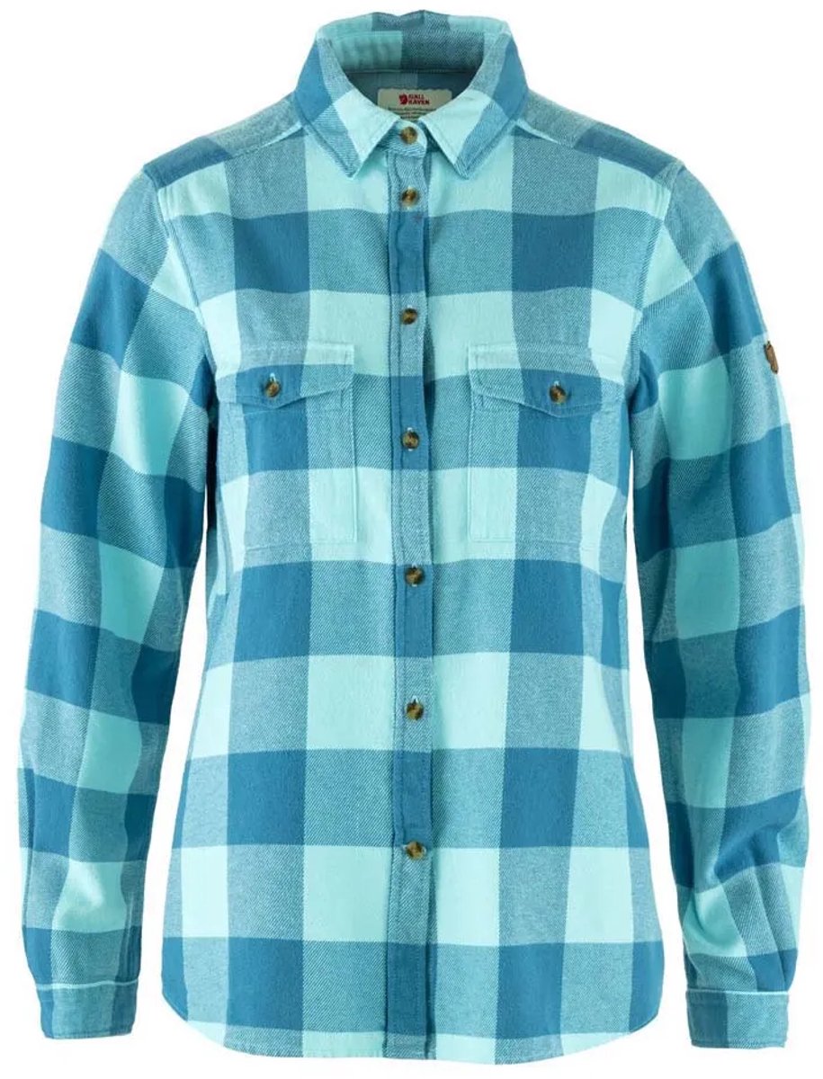 Fjällräven Övik Heavy Flannel Overhemd Met Lange Mouwen M Vrouw Blauw