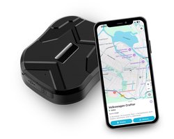 Trackitt - GPS Tracker met Magneet - Waterdicht - 90 Dagen Accu - Gratis APP/Simkaart Data - Geschikt voor Auto - Container - Machine - Boot - Motor - Scooter - GEEN ABONNEMENT NODIG