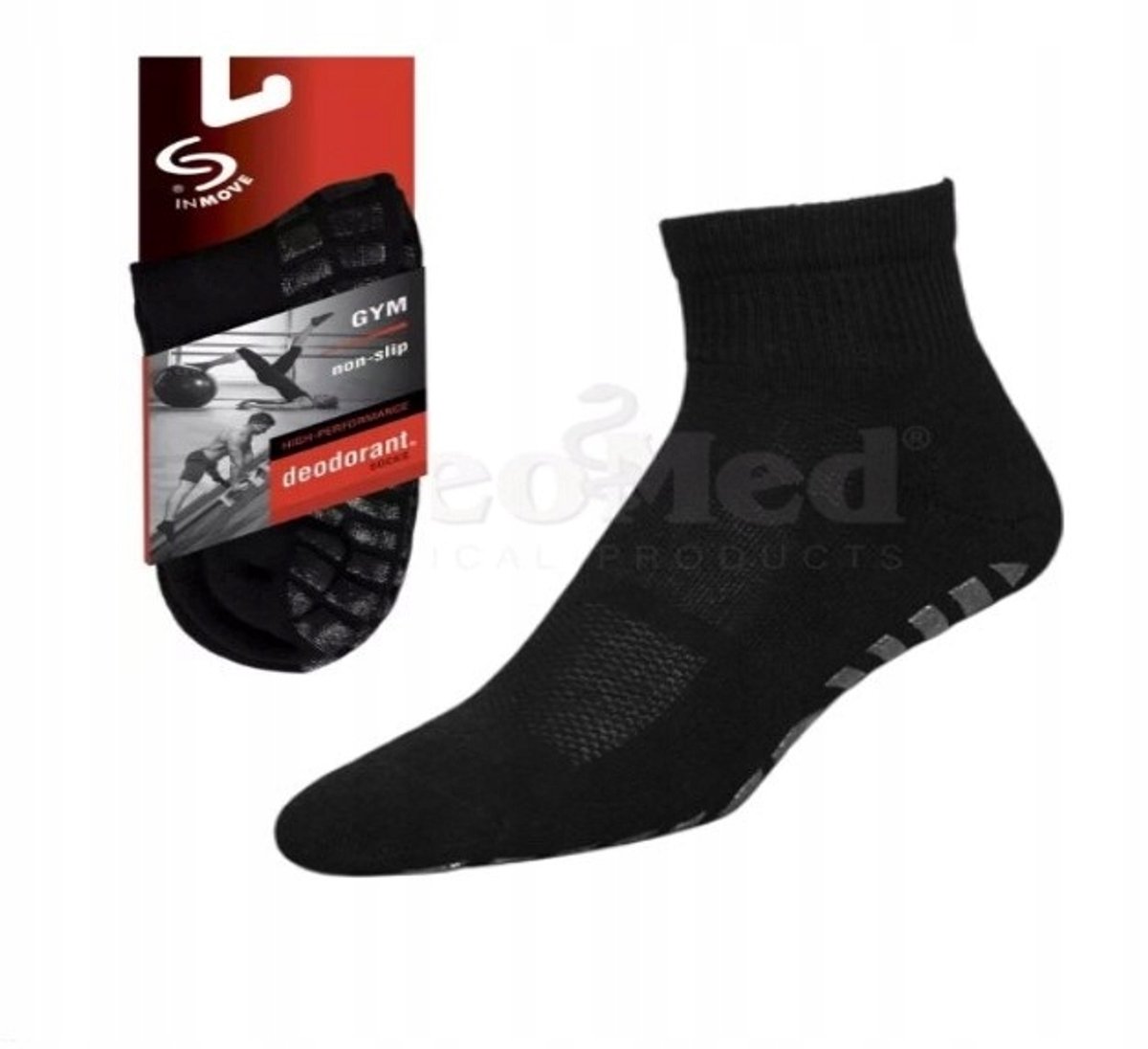 INMOVE Antislip Sokken Comfort & Grip Zwart