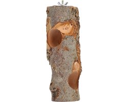 Natuurlijke Applewood Gras Frame voor Konijnen - Opvouwbare Hooi Rek - Cavia Voederaccessoires - Houten Voederboom - Tanden Slijpen Speelgoed