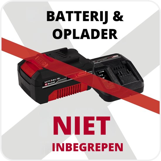 VIN® Elektrische Bladblazer - Elektrische bladzuiger van 18V, maximale luchtsnelheid van 250 km/h - 3-in-1 - Elektrische Snelheidsregeling met LED-indicator, Zonder batterij - Tuingereedschap - Rood van Merkloos	 — afbeelding 4