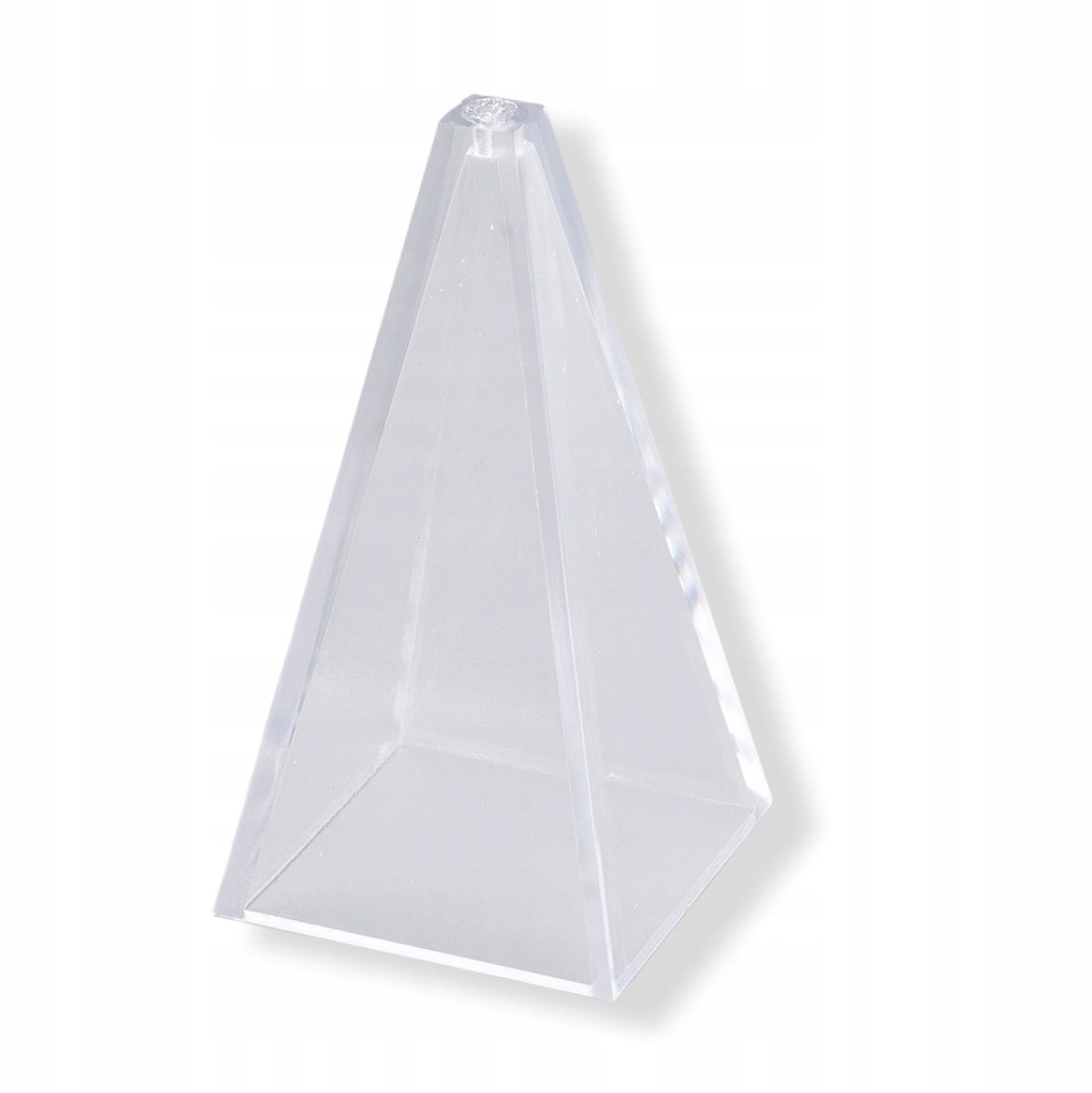 Kaarsvorm Piramide 57x57x113mm Transparant 1 Stuk