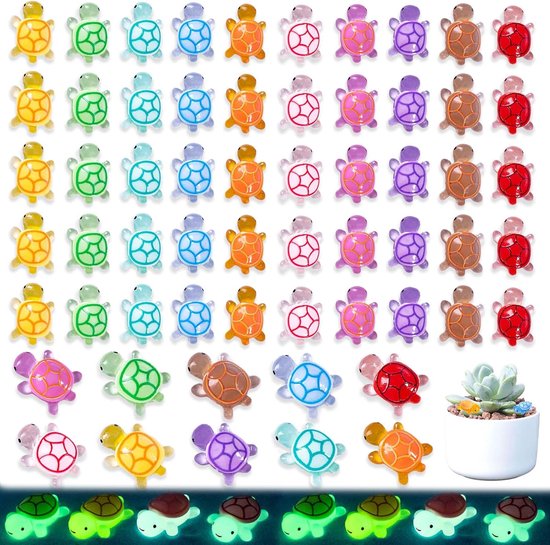 Darice® cortile e giardino Minis - Turtles - resina - 3,8 x 2,5 cm - 3