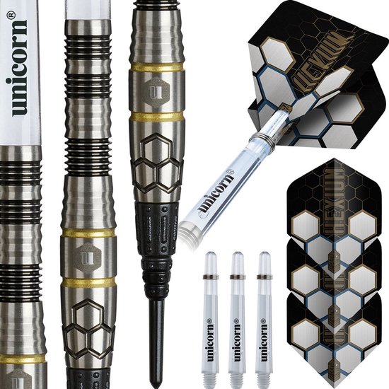 Unicorn Hexium 1 Black Gold 90% - Soft Tip Darts van Unicorn — afbeelding 5