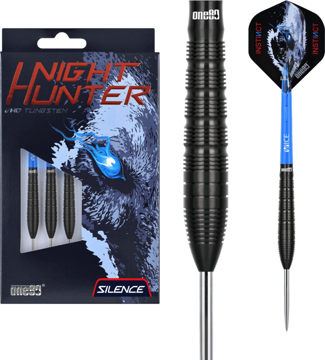 ONE80 Night Hunter Silence 90% - Dartpijlen