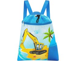 WAWSAM Gymnastiekrugzak met trekkoord, 38 × 45 cm, sporttas voor kinderen, waterdichte boodschappentas voor zwembad, strand