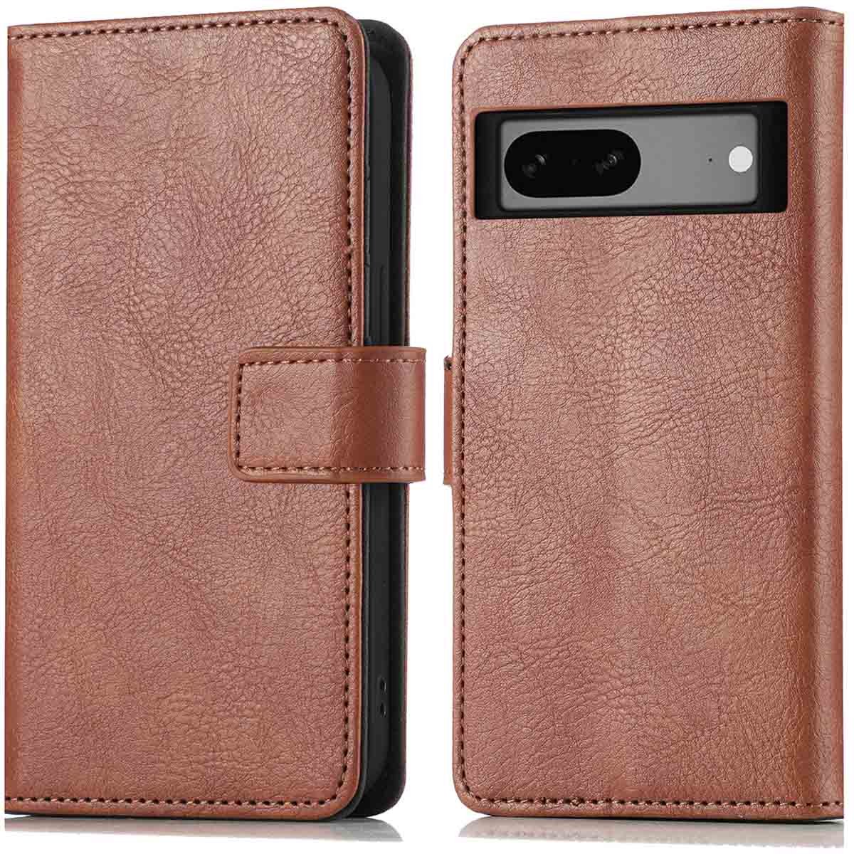 imoshion Hoesje - Geschikt voor Google Pixel 7a - Luxe Bookcase - Bruin