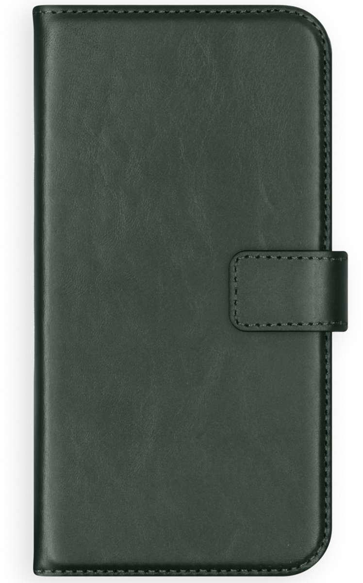Selencia Hoesje - Geschikt voor Apple iPhone 11 Pro Max - Echt Lederen Bookcase - Groen