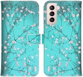 Coque Samsung Galaxy S21 Plus iMoshion Design Softcase Book Case - Fleur