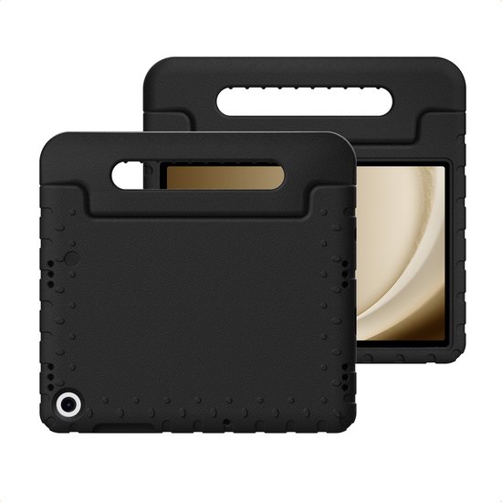 imoshion Tablet Hoes Kinderen - Geschikt voor Samsung Galaxy Tab A9 Plus / Galaxy Tab A11 Plus - Kidsproof Kinder Hoes - Zwart