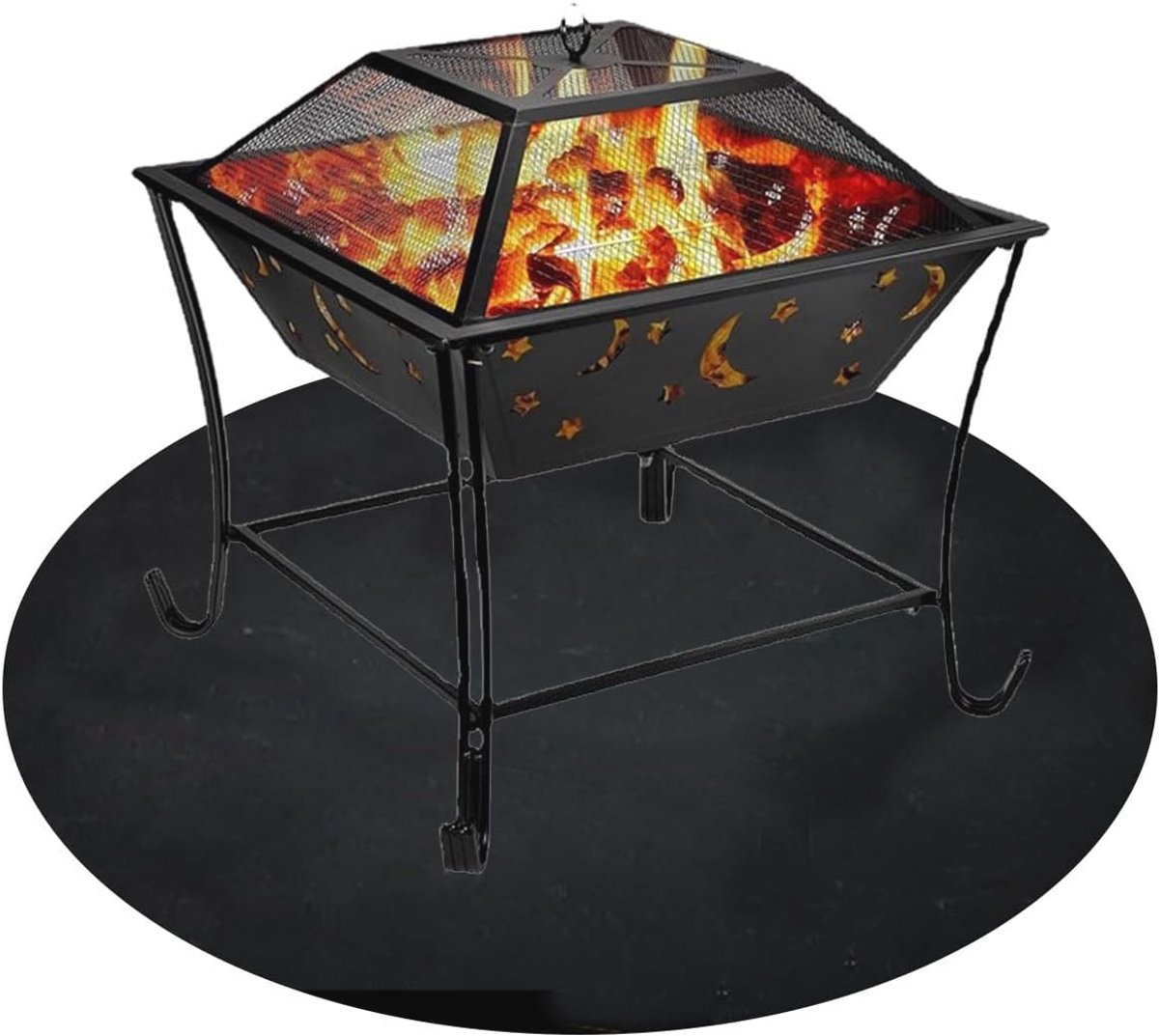 Duurzame vuurvaste BBQ grillmat - 3-laags bescherming voor buiten en binnen