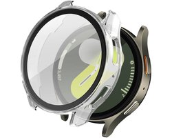 Screen protector - Geschikt voor Samsung Galaxy Watch 7 - 44 mm - Full Cover Hard Case / Beschermend Hoesje - Transparant