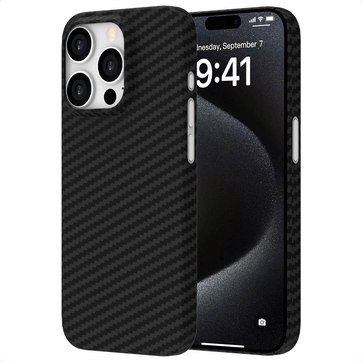 Accezz Hoesje - Geschikt voor Apple iPhone 15 Pro Max - backcover - Zwart