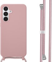 imoshion Hoesje - Geschikt voor Samsung Galaxy A36 - Siliconen hoesje met koord - Sand Pink