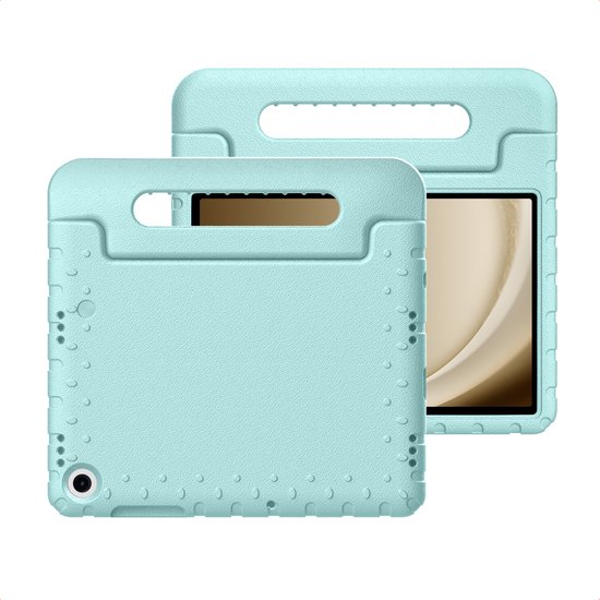 imoshion Tablet Hoes Kinderen - Geschikt voor Samsung Galaxy Tab A9 Plus / Galaxy Tab A11 Plus - Kidsproof Kinder Hoes - Soft Blue