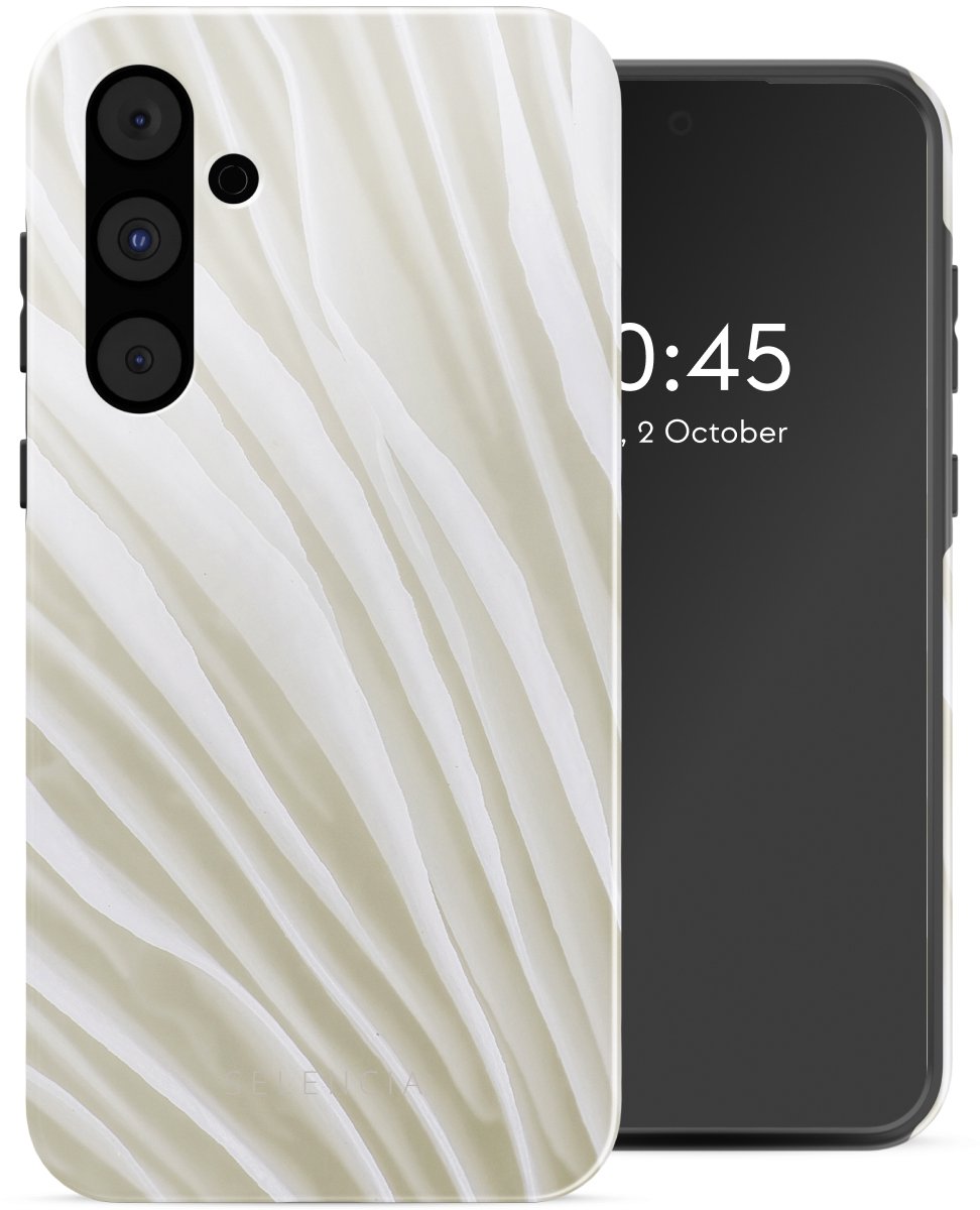 Selencia Hoesje - Geschikt voor Samsung Galaxy A55 (5G) - Backcover - Nature Light Brown