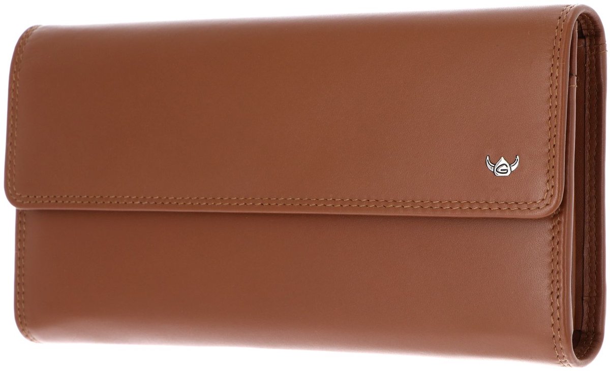 Golden Head Leren portemonnee Polo RFID Protect Damenbörse 2088 Cognac bruine