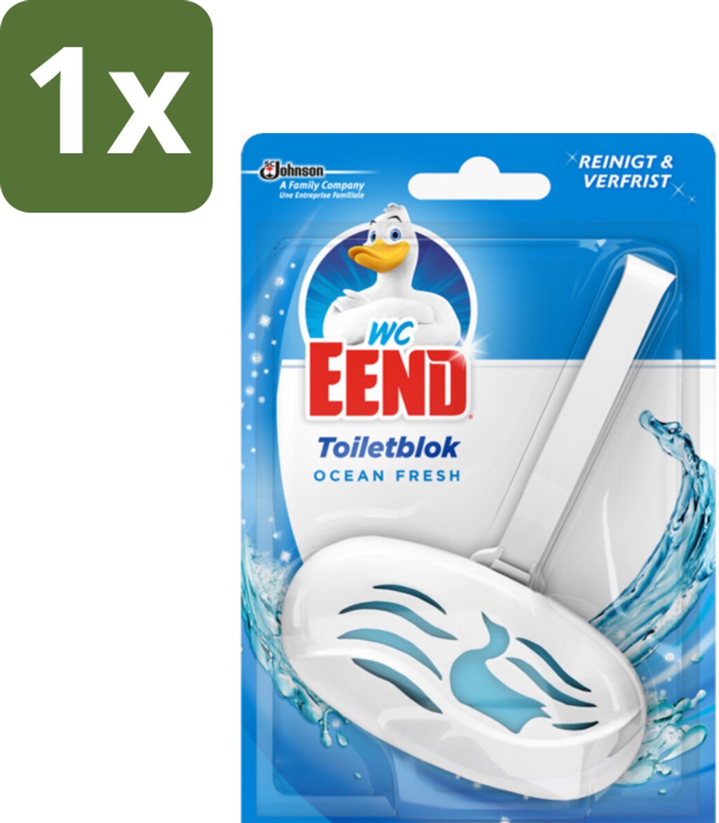 WC Eend - Ocean Fresh - Toiletblok - Frisse Oceaangeur bij Elke Spoelbeurt - 40 gr - 1 stuk